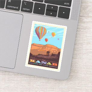 Kanab, Utah   Ballons und Tunes Aufkleber