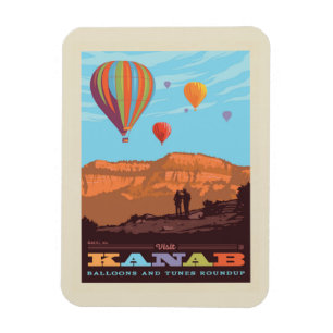 Kanab, Utah   Ballons und Tunes Magnet