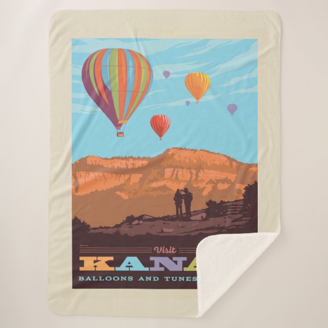 Kanab, Utah | Ballons und Tunes Sherpadecke (Vorderseite)