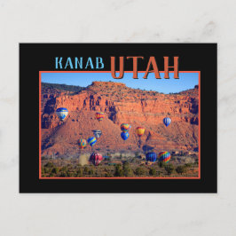 Kanab Utah Hot Air Balloons Postkarte