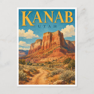 Kanab Utah Red Cliffs GeoSaga Postkarte