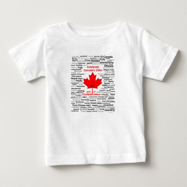 Kanada150 Baby Romper T-shirt (Vorderseite)