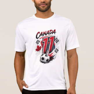 Kanada #11 Fußball-Fan-T-Shirt | Weltfußball-Insig T-Shirt