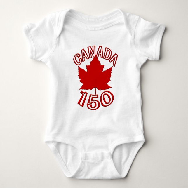Kanada 150 Baby Bodysuit Canada Baby Souvenir Baby Strampler (Vorderseite)