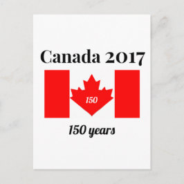 Kanada 150 im Herbst-Flag 2017 Postkarte