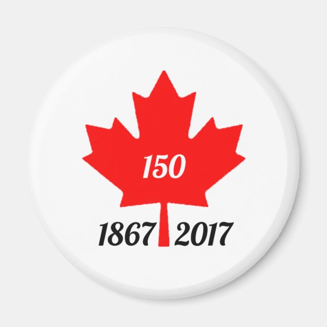 Kanada 150 im Jahr 2017 Ahornblatt Magnet (Vorne)