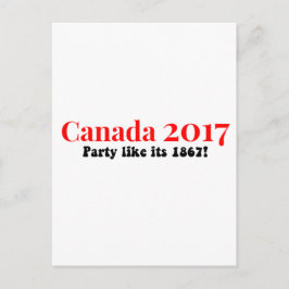 Kanada 150 im Party von 2017 wie 1867 Postkarte