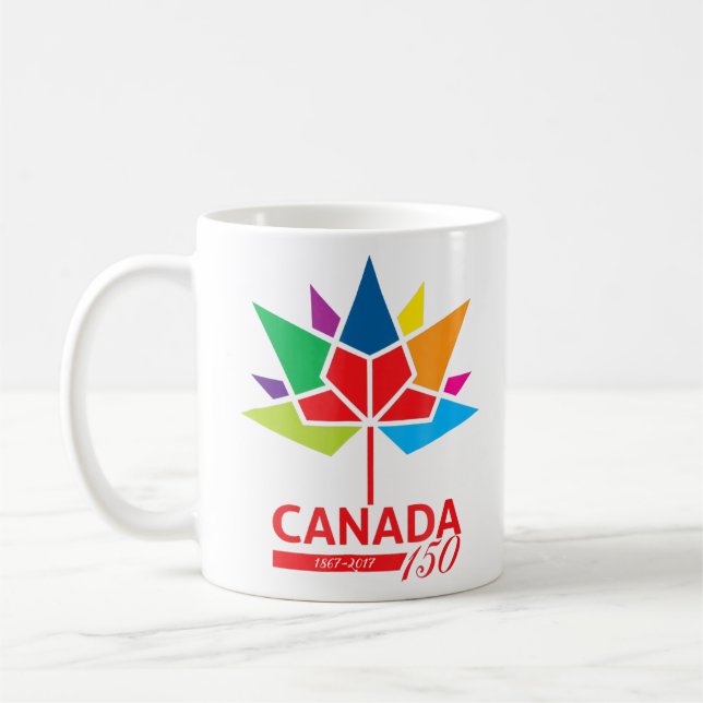 Kanada 150 Jahre Jahrestag Kanada Tag  Kaffeetasse (Links)