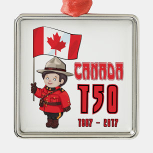Kanada 150 Jahre Jahrestag Ornament Aus Metall