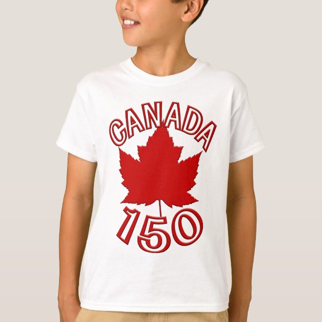 Kanada 150 Kid's T - Shirt Kanada 150 Shirts (Vorderseite)