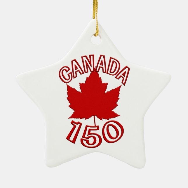Kanada 150 Ornament Personalisiert Kanada Souvenir (Hinten)