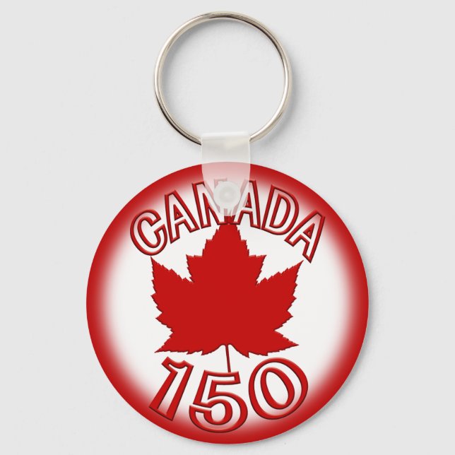 Kanada 150 Souvenir Key Chain & Canada Maple Leaf Schlüsselanhänger (Vorderseite)
