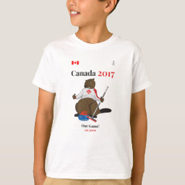 Kanada 150 unser Spiel im Jahre 2017 kräuselnd T-Shirt