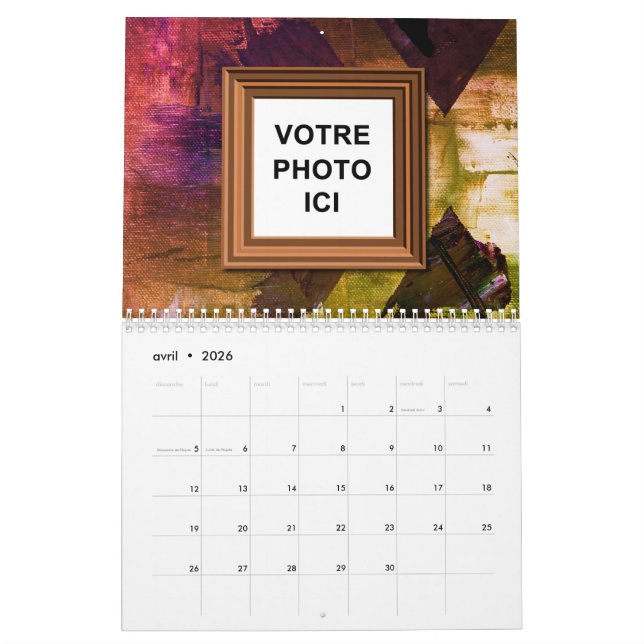 Kanada 2025 Französischer Sprachkalender Foto einf Kalender (Apr 2026)