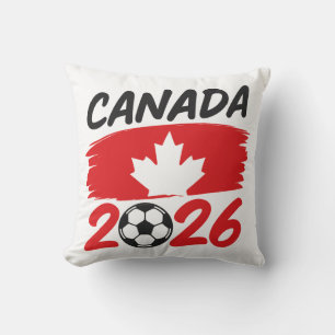 Kanada 2026 Fußball-Fan-Design mit Ahornblatt Kissen