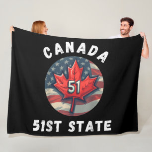 Kanada 51. Staat Lustig Kanada Einundfünfzigster S Fleecedecke
