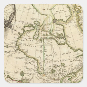 Kanada 5 quadratischer aufkleber