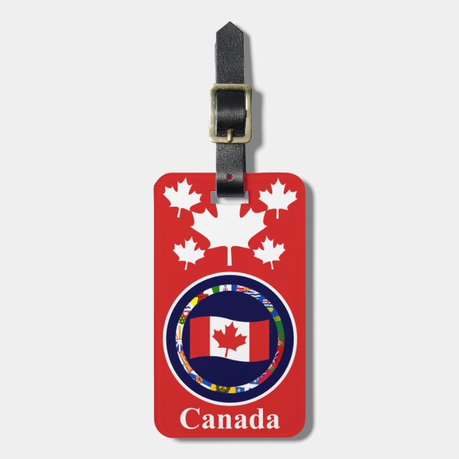 Kanada 6 Gepäckmarke (Ihre Adresse auf der Rücksei Gepäckanhänger (Vorderseite vertikal)