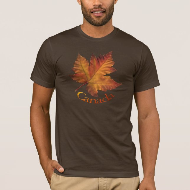 Kanada-Ahorn-Blatt-T - Shirt-Kanada-Andenken-Shirt T-Shirt (Vorderseite)