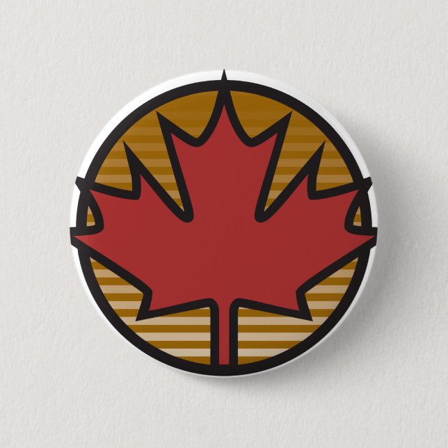 Kanada-Ahornblatt Button (Vorderseite)
