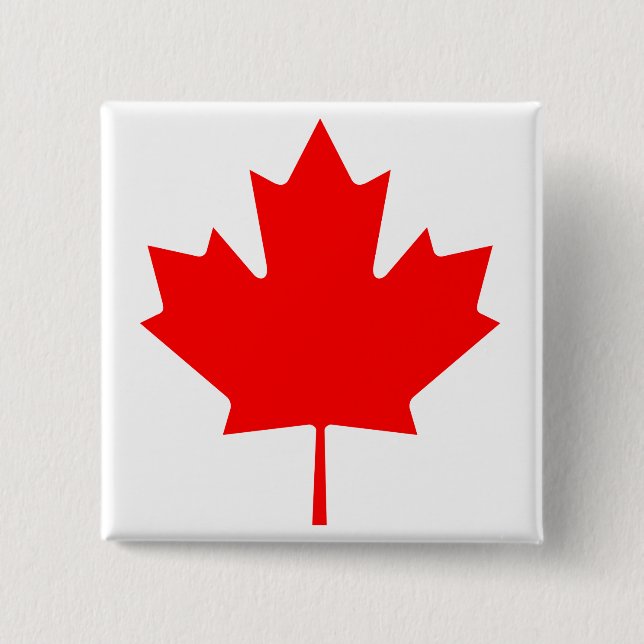 Kanada-Ahornblatt Button (Vorderseite)