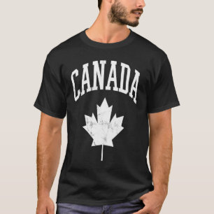 Kanada Ahornblatt Kanadisch abgenutzt T-Shirt