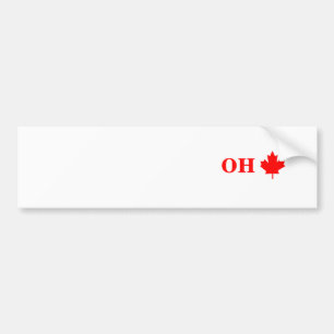 Kanada-Ahornblatt, OH- Autoaufkleber