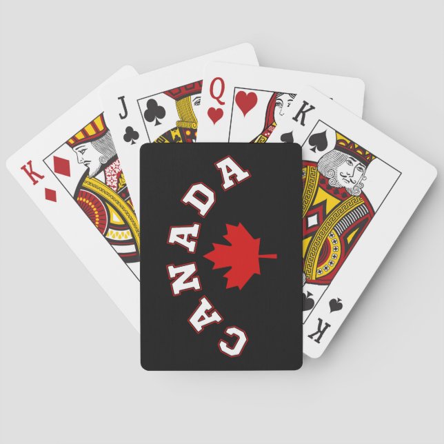 Kanada-Ahornblatt  Spielkarten (Rückseite)