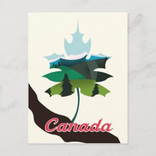 Kanada-Ahornblattausgabe Postkarte