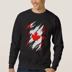 Kanada Ahornblättriger Ahornfisch Liebt kanadische Sweatshirt