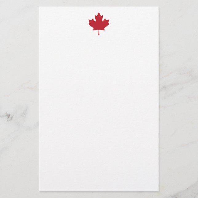 Kanada Ahornleaf Briefpapier (Vorderseite)