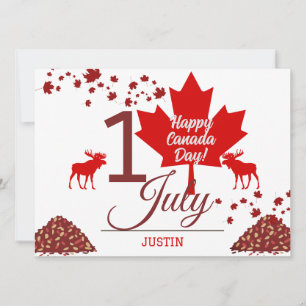 Kanada Ahornleaf, Happy Canada Tag, 1. Juli Feiertagskarte