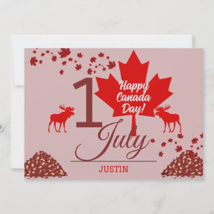 Kanada Ahornleaf, Happy Canada Tag, 1. Juli Feiertagskarte