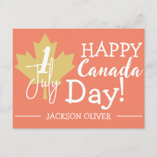 Kanada Ahornleaf, Happy Canada Tag, 1. Juli Feiertagspostkarte