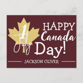 Kanada Ahornleaf, Happy Canada Tag, 1. Juli Feiertagspostkarte