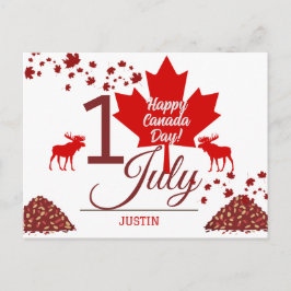Kanada Ahornleaf, Happy Canada Tag, 1. Juli Feiertagspostkarte