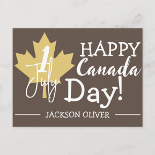 Kanada Ahornleaf, Happy Canada Tag, 1. Juli Feiertagspostkarte