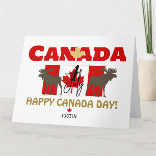 Kanada Ahornleaf, Happy Canada Tag, 1. Juli Karte