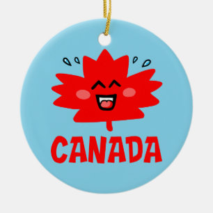Kanada Ahornleaf Keramik Ornament