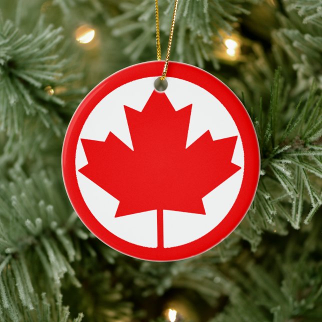 Kanada Ahornleaf Keramik Ornament (Baum)