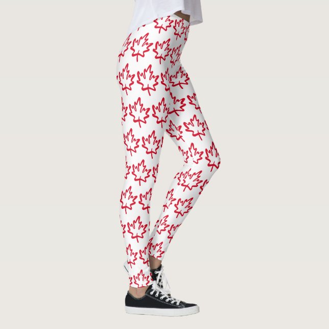 Kanada Ahornleaf Patriotic kostenlos nicht zum Ver Leggings (Rechts)