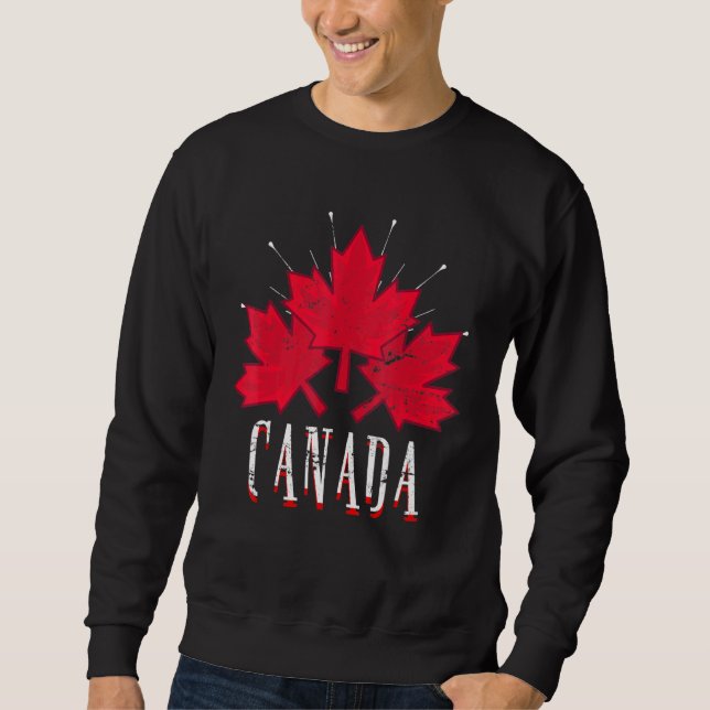 Kanada Ahornleaf Proud Kanada Sweatshirt (Vorderseite)