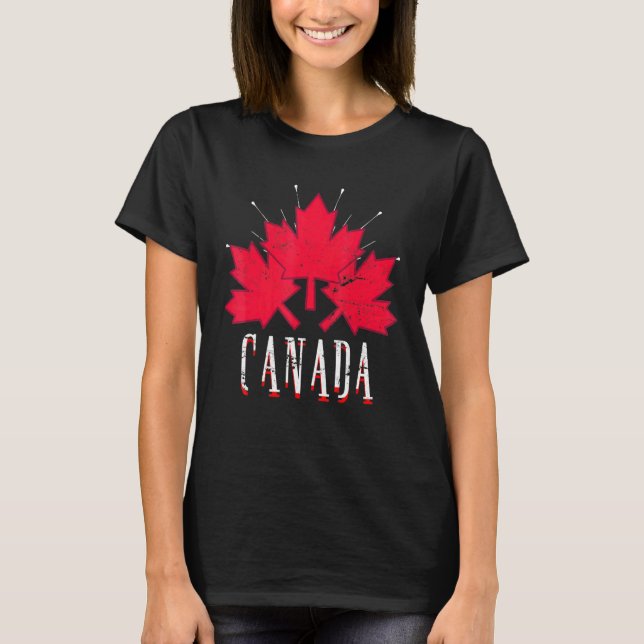 Kanada Ahornleaf Proud Kanada T-Shirt (Vorderseite)