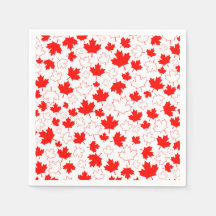 Kanada Ahornleaf Red White Random Muster