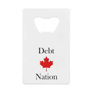 Kanada Ahornleaf Schulden Nation Light Color Geldbeutel Flaschenöffner