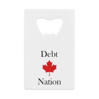 Kanada Ahornleaf Schulden Nation Light Color Geldbeutel Flaschenöffner