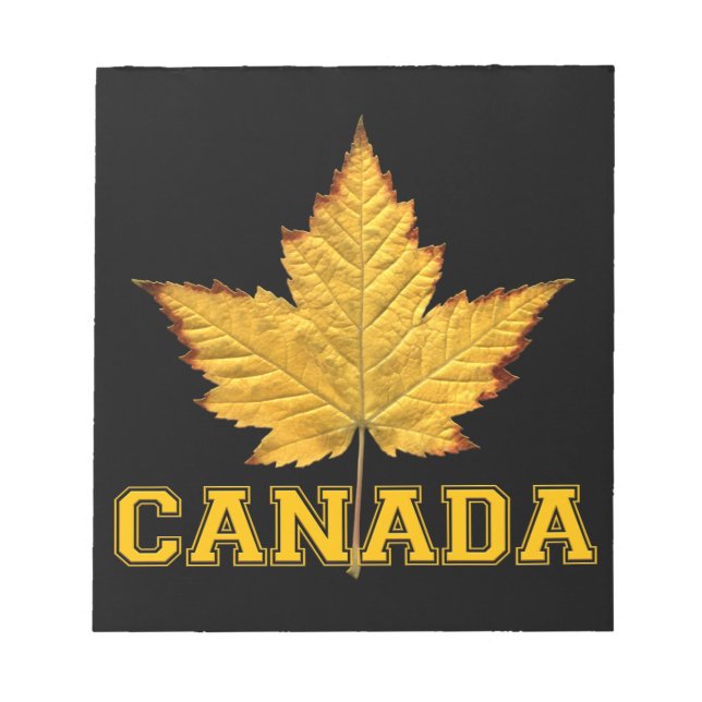 Kanada Ahornleaf Souvenir Kanada Varsity Notepad Notizblock (Vorderseite)