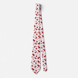 Kanada-Ahornleaf und Elchmuster Krawatte