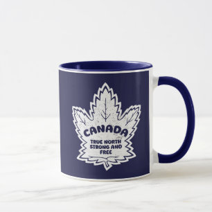 Kanada Ahornleaf Wahrer Norden stark und frei Tasse