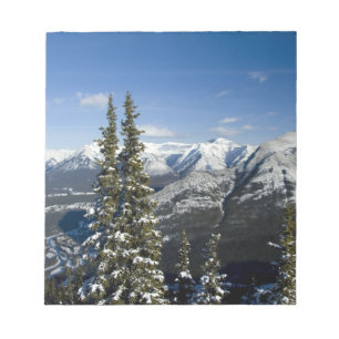 Kanada, Alberta, Banff. Ansichten des Bow Valley Notizblock